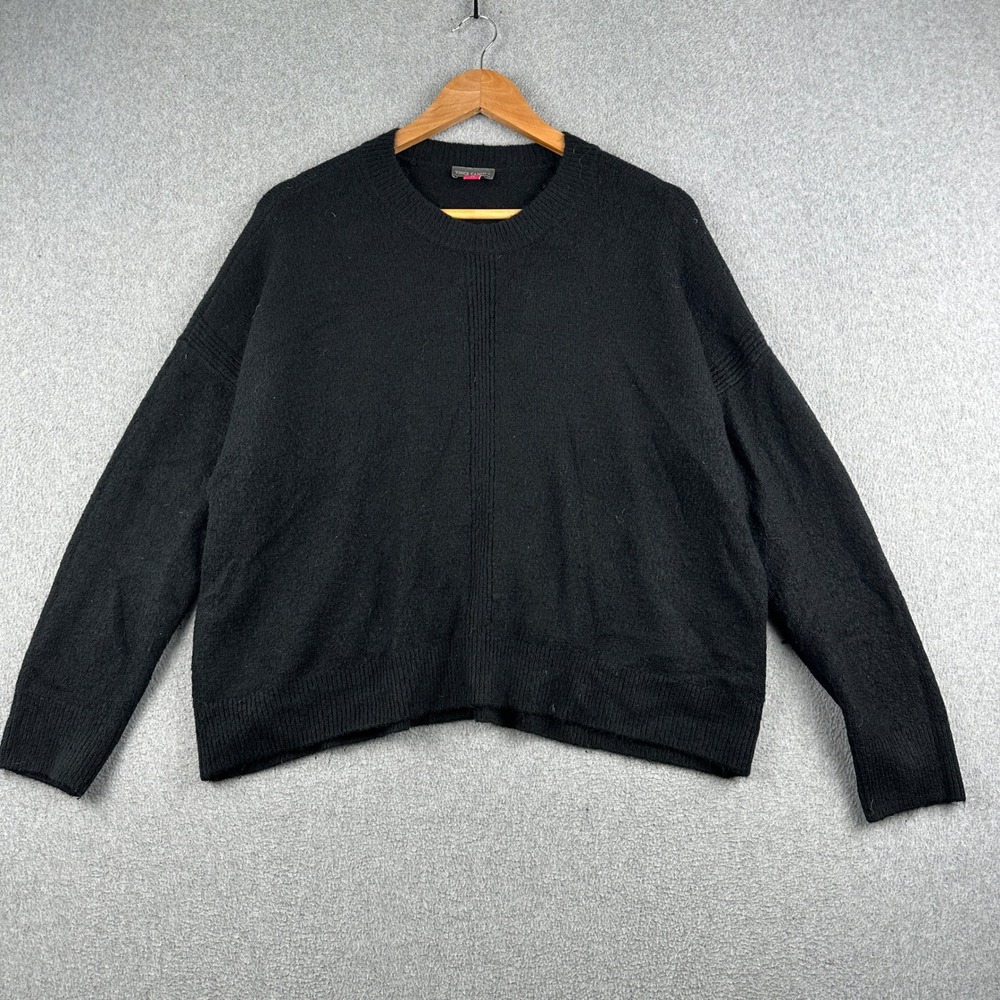 Vince Camuto Sweater Womens M 91524200 Black Center Seam Detail